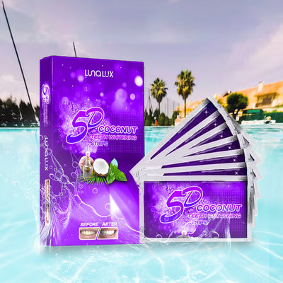 Paski wybielające zęby 5D z ekstraktem z kokosa (14 zabiegów)
