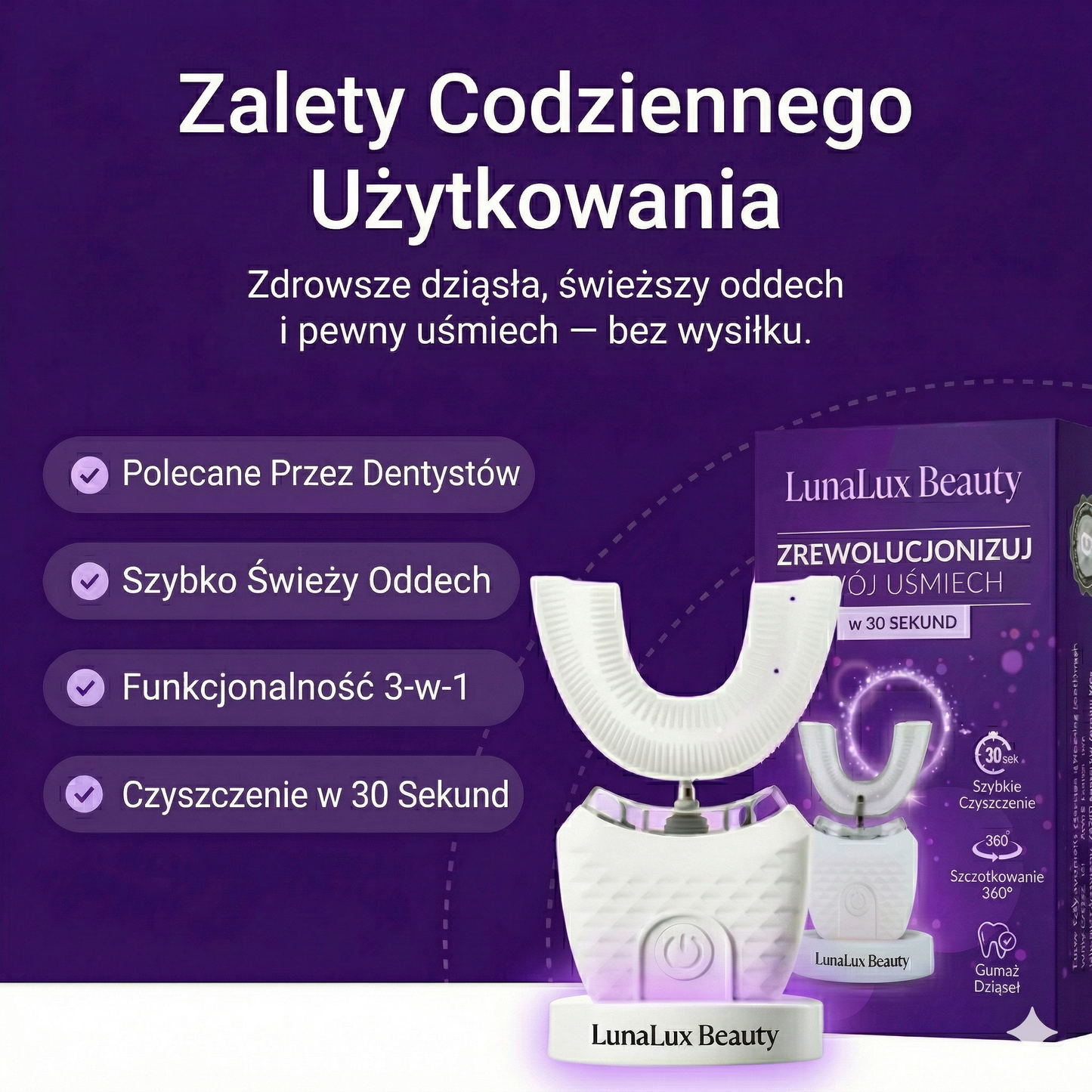 Szczoteczka do zębów Lunalux Brilliant Smile – NOWOŚĆ