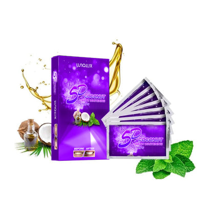 Paski wybielające zęby 5D z ekstraktem z kokosa (14 zabiegów)